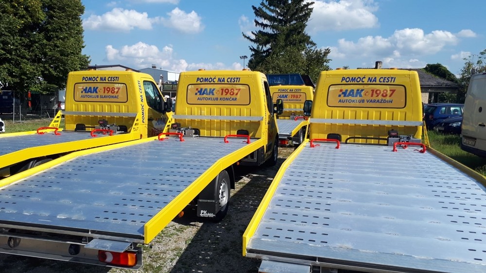 Šest aluminijskih fiksnih platformi FP 35 za HAK