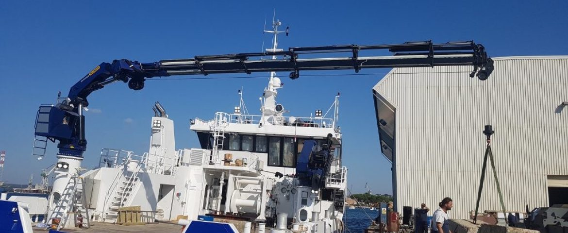 Dvije Palfinger Marine dizalice PK 65002 (M) hybrid verzija i PK 90002 M za Brodogradilište Tehnomon