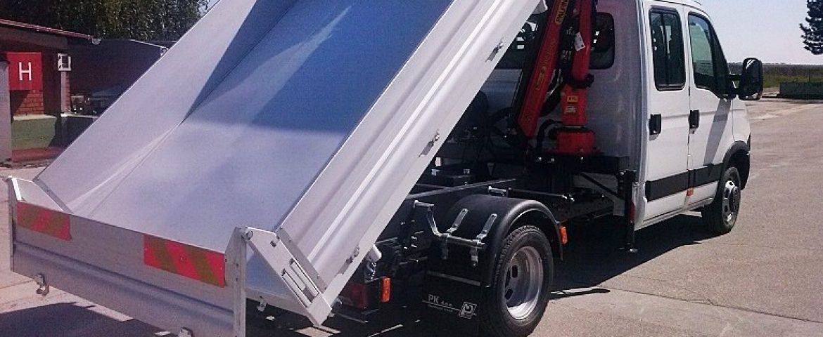 Palfinger dizalica PC 1500 i trostrani kiper TK 10 za tvrtku Varkom d.d.