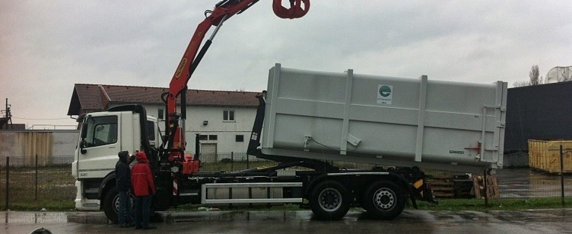 Palfinger dizalica PK 12000 i navlakač kontejnera T 18 za tvrtku Pak papir d.o.o.