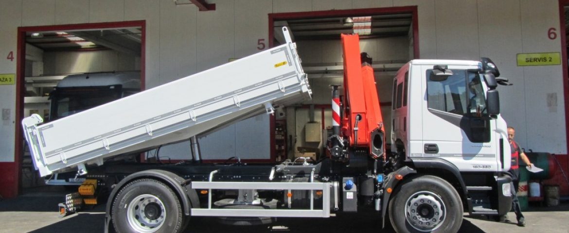  Palfinger dizalica PK 15500 i trostrani kiper TK 115 za Benussi – Novak Commerce d.o.o.