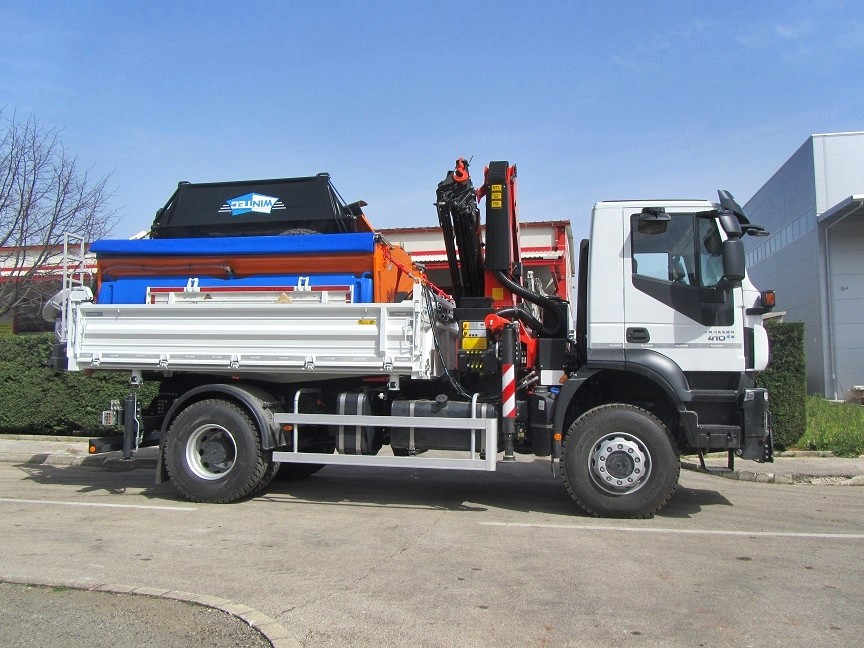 Palfinger dizalica PK 20001 i trostrani kiper TK 115 za NTP Bojku Hidraulik