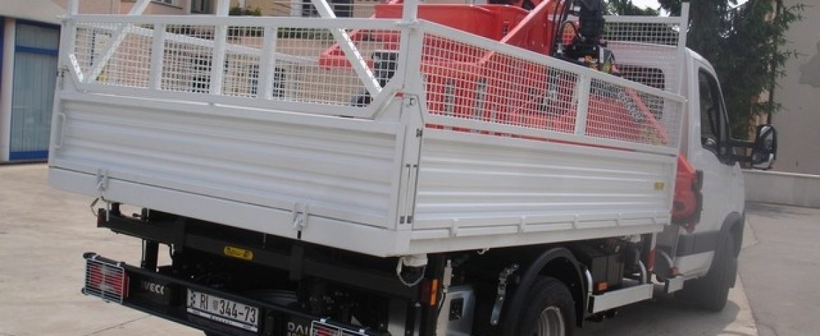 Palfinger dizalica PK 6500 i trostrani kiper TK 35 za Benussi – Vodnjan
