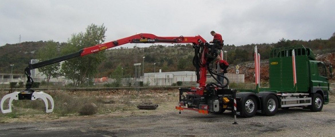 Palfinger Epsilon dizalica C80Z i šumarska platforma bez poda za UPTO Benšak