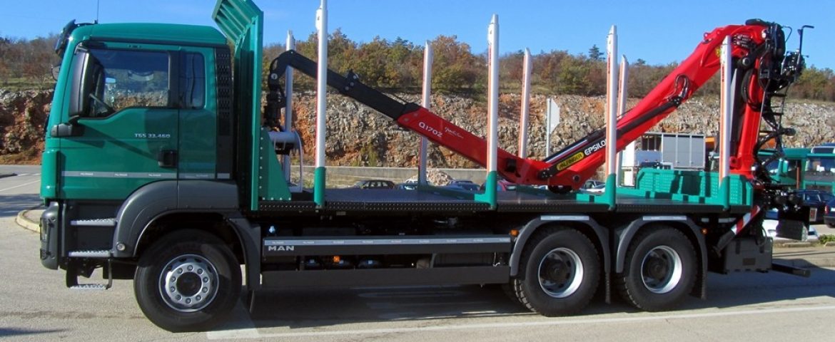 Šumarska nadogradnja sa Palfinger Epsilon dizalicom Q170Z82 za obrt Posavski Hrast d.o.o.
