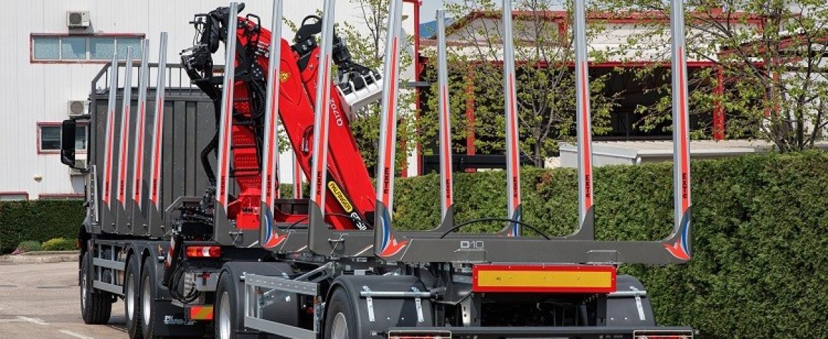 Šumarska nedogradnja s Palfinger Epsilon dizalicom Q170Z96 i šumarska prikolica PSM 240 za tvrtku Foresta