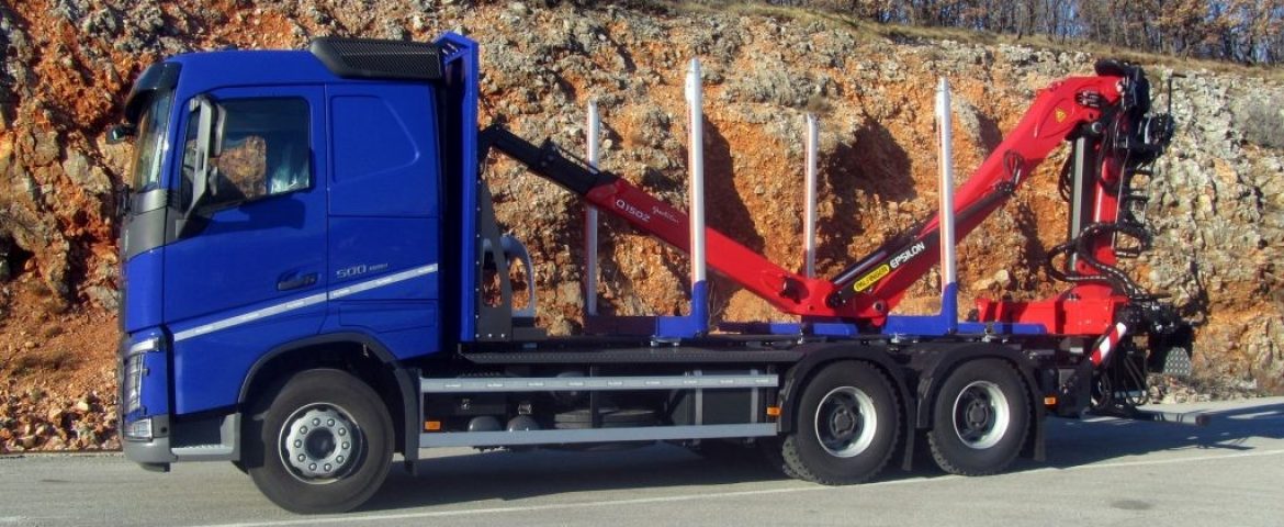 Šumarska nadogradnja sa Palfinger Epsilon dizalicom Q150Z96 i šumarska prikolica PSM 200 za Obrt Novinc