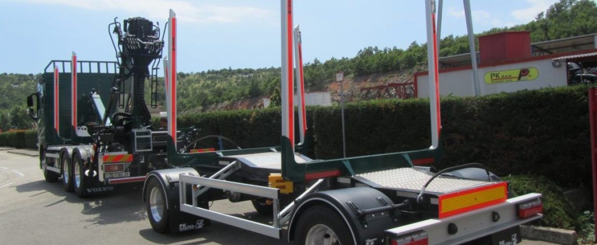 Šumarska platforma s Palfinger Epsilon dizalicom M110Z i šumarska prikolica PSM 180 za UPTO Benšak