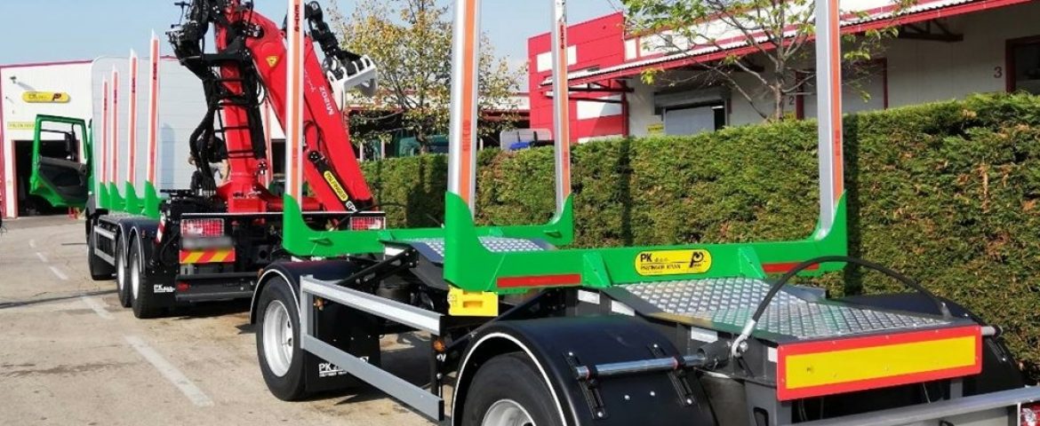Šumarska platforma s Palfinger Epsilon dizalicom M120Z79 i šumarska prikolica PSM 180 za tvrtku Pilana Jakić d.o.o.