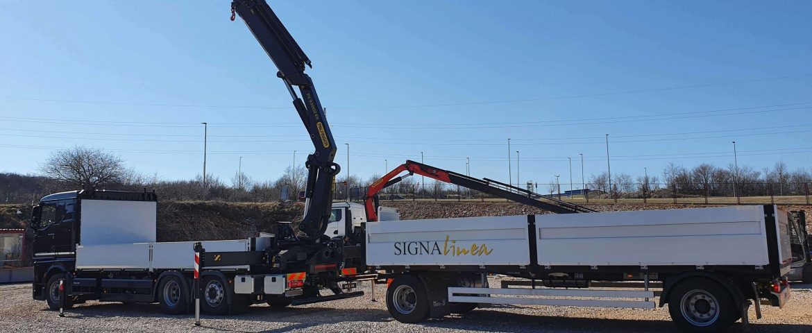 Sanduk i dizalica Palfinger PK 33002 EH za Signalineu