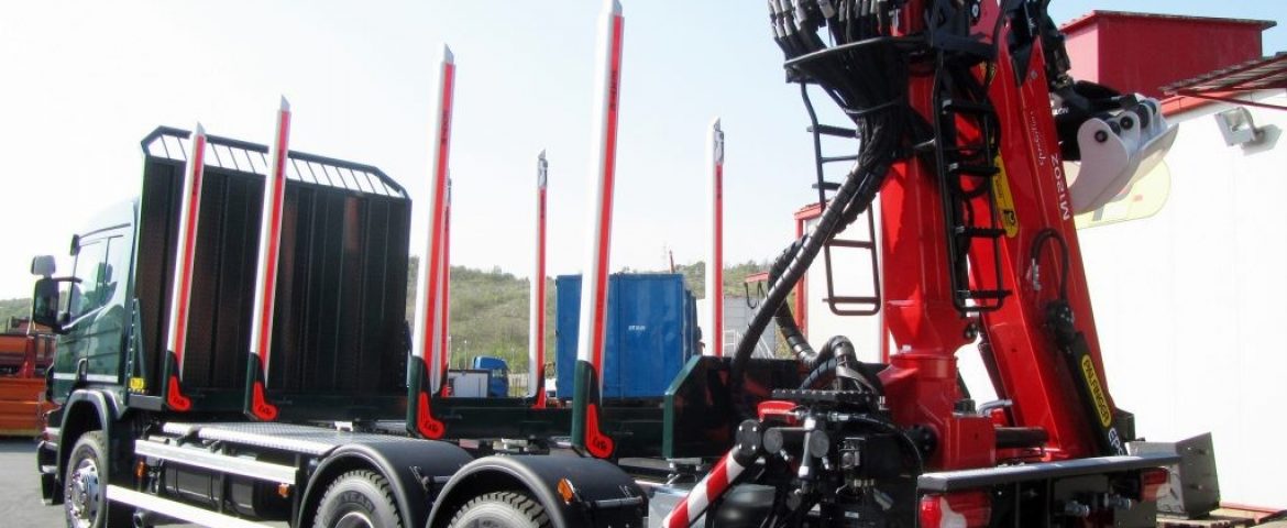 Šumarska platforma s Palfinger Epsilon dizalicom M120Z za tvrtku Autoprijevoznik Stjepan Šop