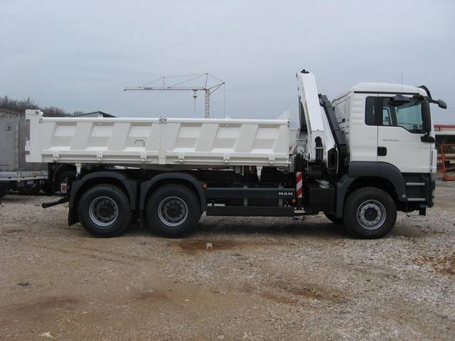 Palfinger dizalica PK 23500 i trostrani kiper TK 160 za Man Psc – Tegra