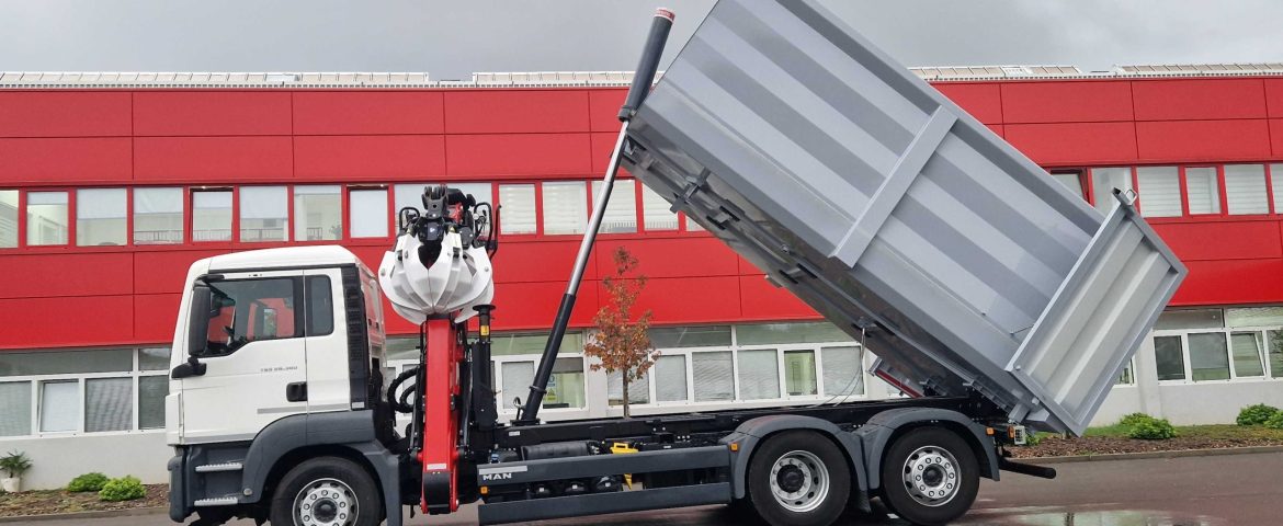 Recycling nadogradnja s Palfinger Epsilon dizalicom M12Z83 za Novi Metali